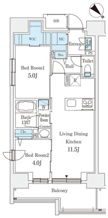 リテラス西日暮里の物件間取画像
